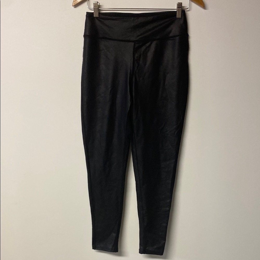THREAD & SUPPLY Madewell Faux Leather Nylon Black Women's Leggings